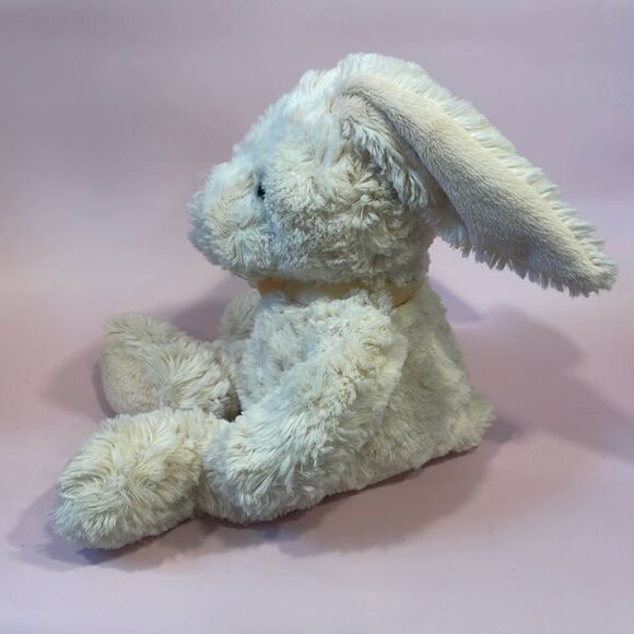 Vintage Russ Berrie Hippity the Bunny Rabbit Ivory/Cream with Cream/Gold Bow EUC - Picture 2 of 8